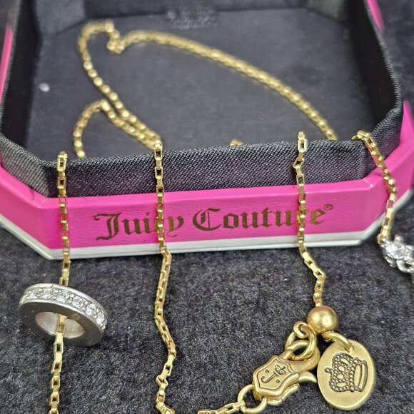 Authentic Juicy Courture Necklace With Lots Of Charms And Pink Box - Picture 7 of 9